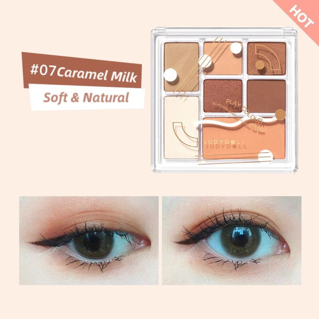 Phấn Mắt Judydoll Play Colors Eyeshadow Palette #07 Caramel Milk