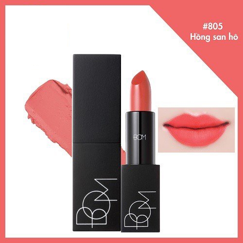 Son Thỏi Lì, Lên Màu Chuẩn B.O.M My Lipstick 3.5g