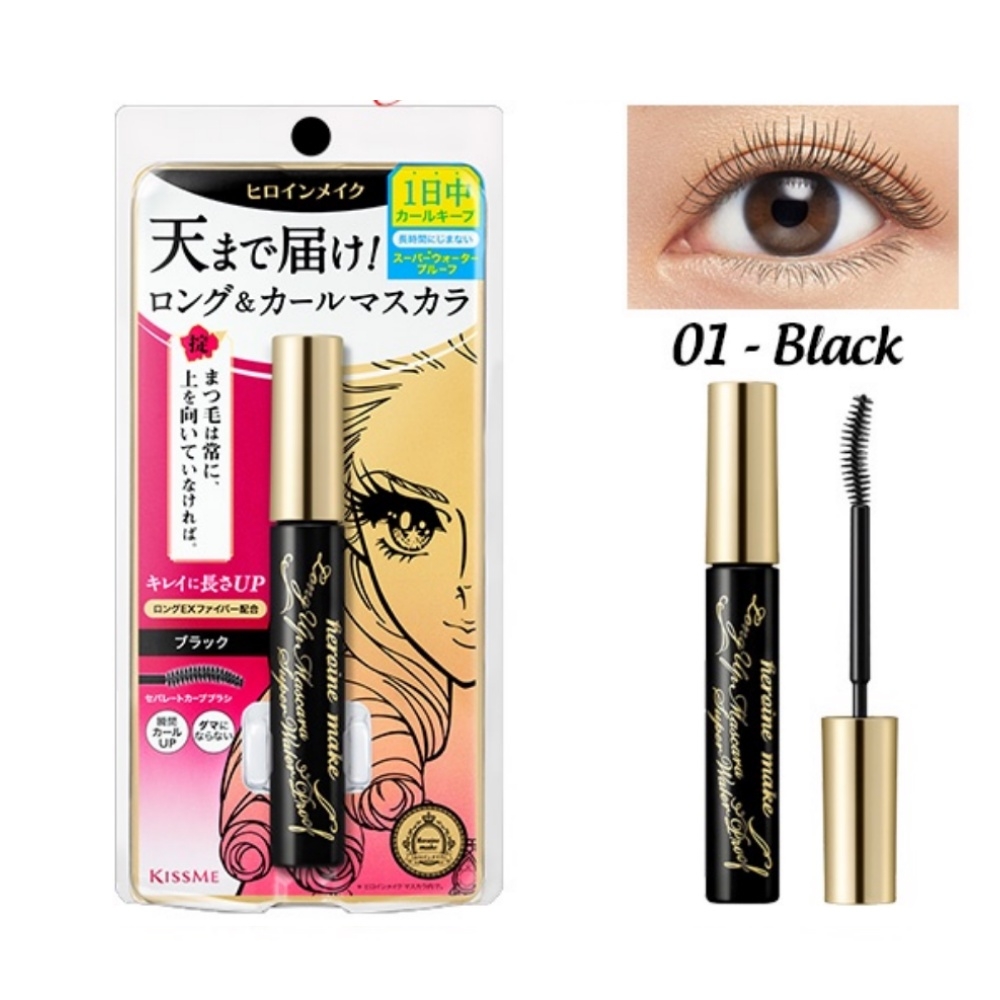 Mascara Làm Cong Mi, Chống Nước Kiss Me Heroine Nhật Bản 6g (chính hãng)