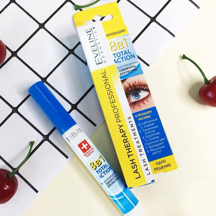 Huyết Thanh Dưỡng Dài Mi Eveline 8 In 1 Total Action Concentrated Eyelash Serum 10ml