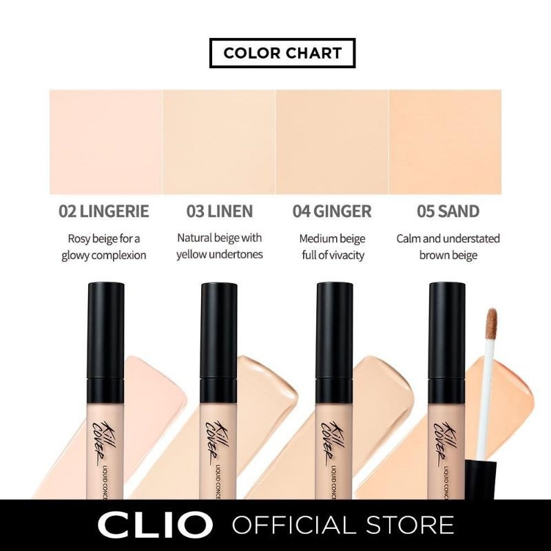 Kem Che Khuyết Điểm Clio Kill Cover Liquid Concealer 7g