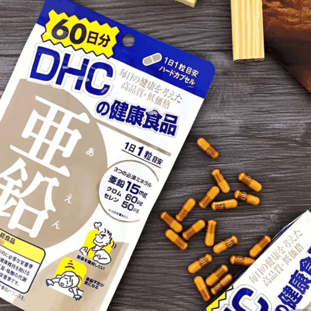 Viên Uống Bổ Sung Kẽm ZinC DHC Nhật Bản Gói 60 viên (60 ngày)