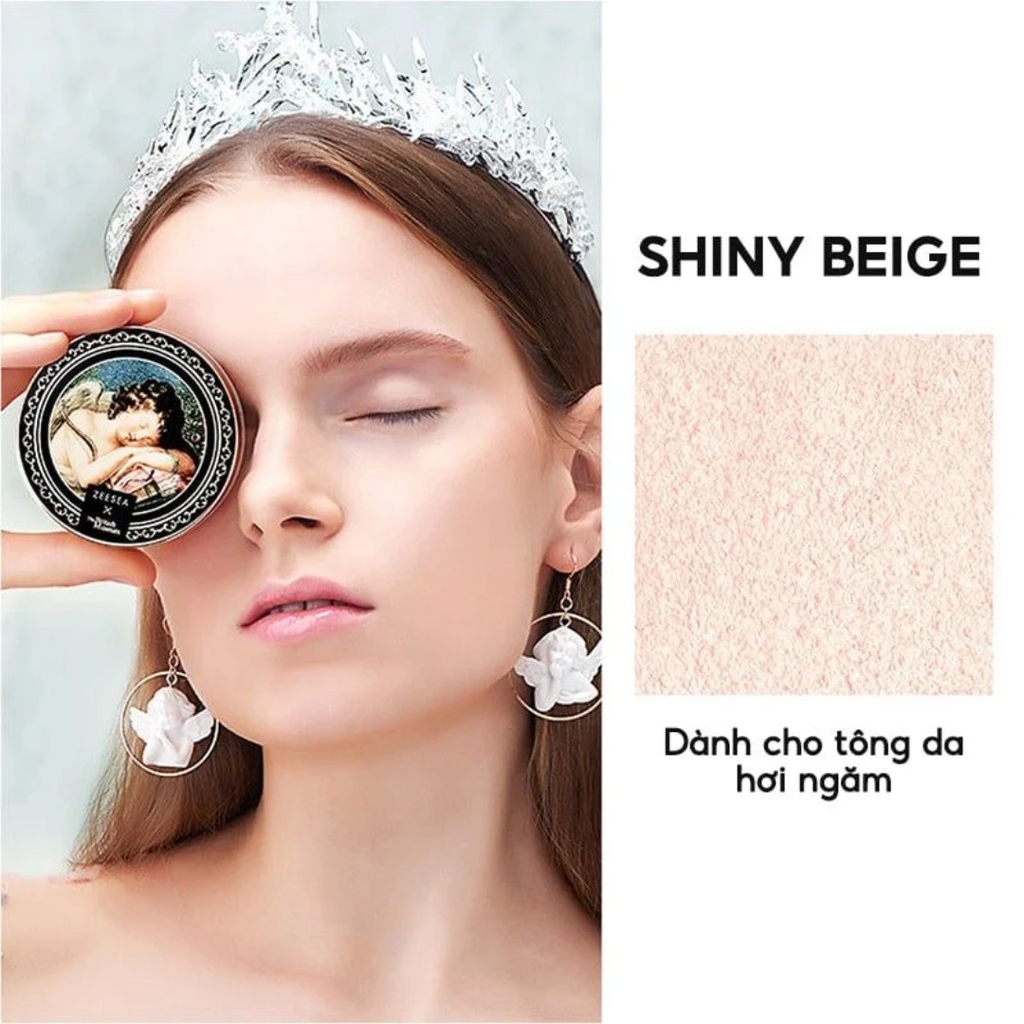 Phấn Phủ Bột Kiềm Dầu, Ngăn Thấm Mồ Hôi Zeesea Air Loose Powder 4g