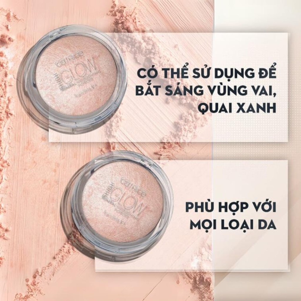 Phấn Bắt Sáng Ánh Nhũ Catrice High Glow Mineral Highlighting Powder 8g