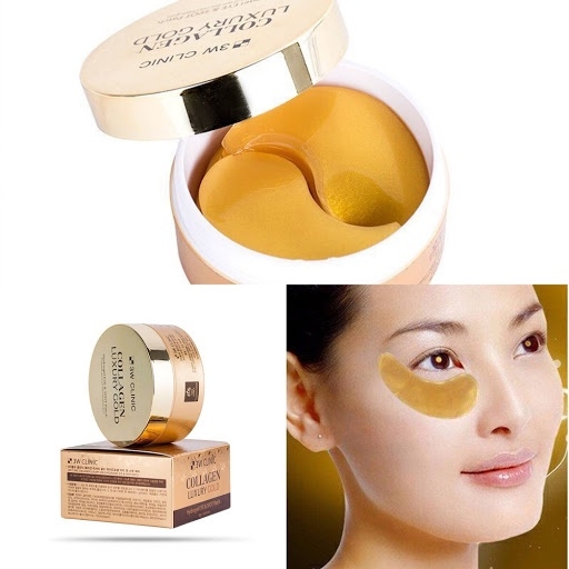 Mặt Nạ Mắt Dưỡng Sáng, Cung Cấp Dưỡng Chất 3W Clinic Luxury Gold Collagen 60 miếng