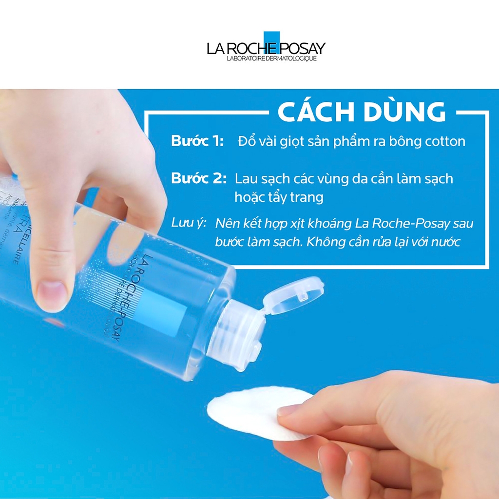 Nước Tẩy Trang Dành Cho Da Nhạy Cảm La Roche-Posay Micellar Water Ultra Sensitive Skin 400ml