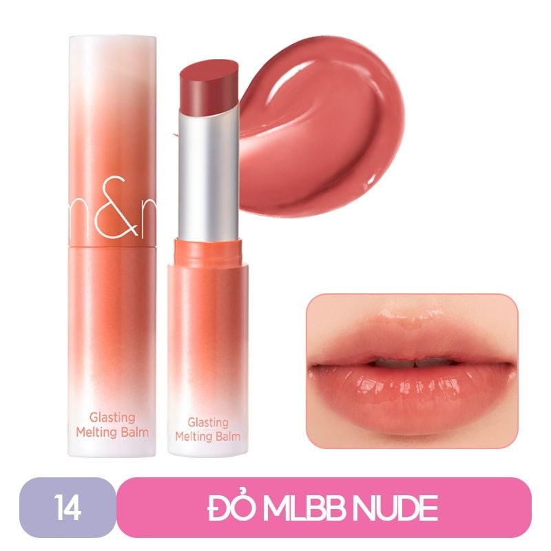 Son Dưỡng Dạng Thỏi Có Màu Thuần Chay Dưỡng Ẩm Mềm Môi Romand Glasting Melting Balm 3.5g