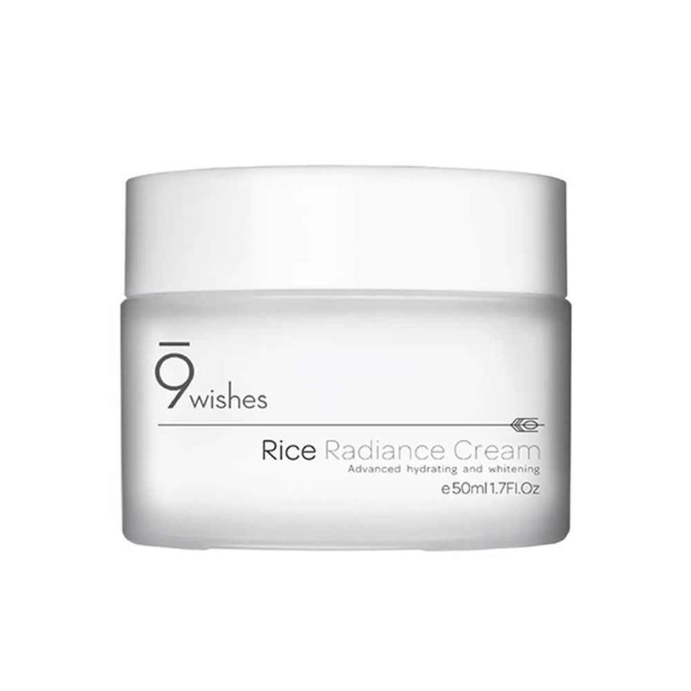 Kem Dưỡng Ẩm, Làm Sáng Da Chiết Xuất Gạo 9 Wishes Rice Radiance Cream 50ml