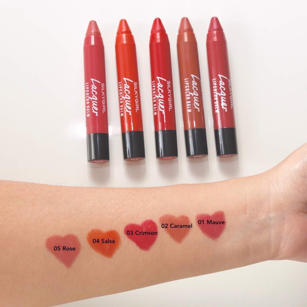 Son dưỡng có màu SilkyGirl Lacquer Lip Color Balm 3.2g