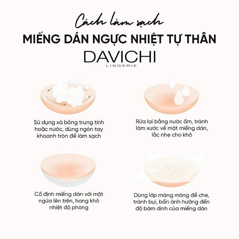 Dán Ngực Nhiệt Tự Thân Tái Sử Dụng Nhiều Lần Davichi ( 2 cặp)