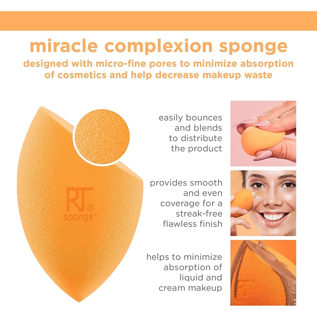 (Tách set) Bông Mút Real Techniques Miracle Complexion Spong Lẻ 1 Cái