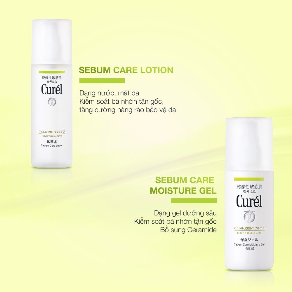 Nước Hoa Hồng Kiềm Soát Dầu Curél Sebum Trouble Care Moisture Facial Lotion 150ml