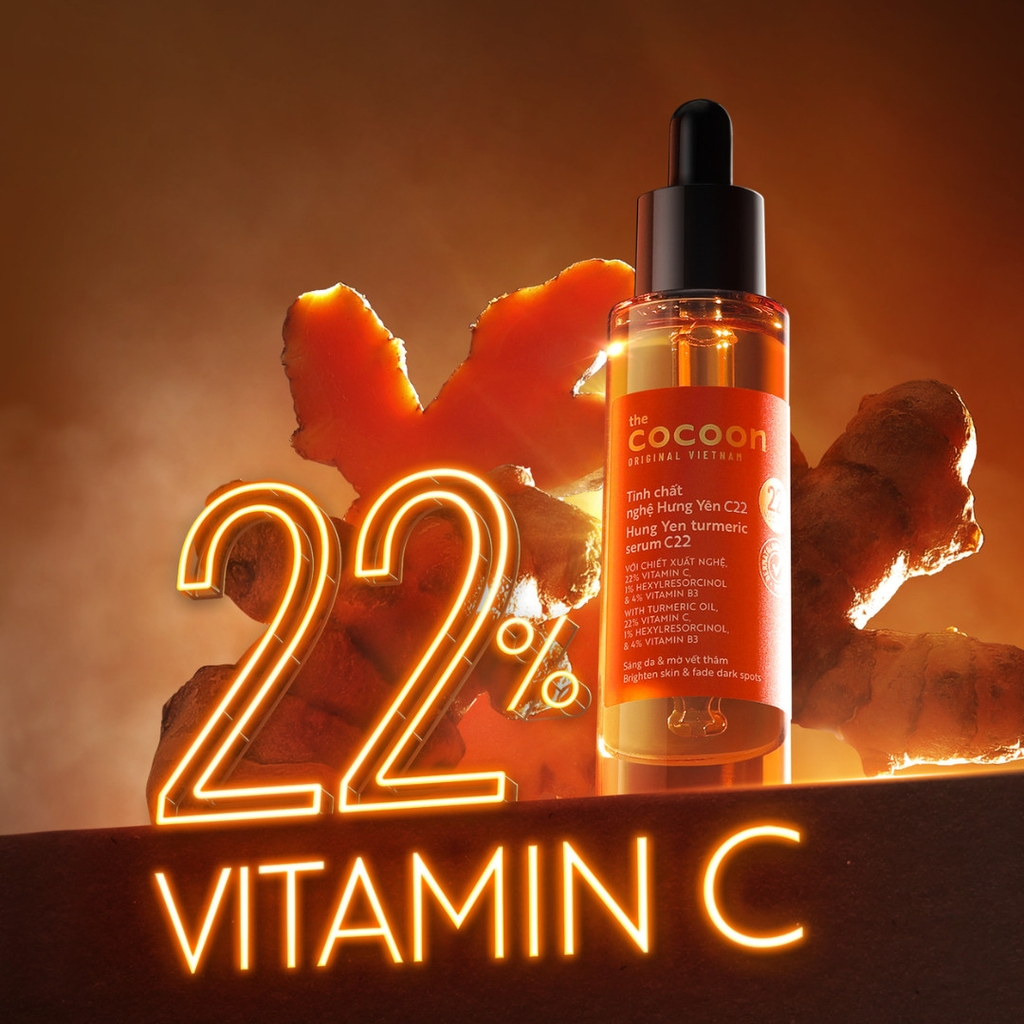 [Sample] Tinh Chất Làm Sáng, Mờ Thâm Chiết Xuất Nghệ Hưng Yên Cocoon 5ml