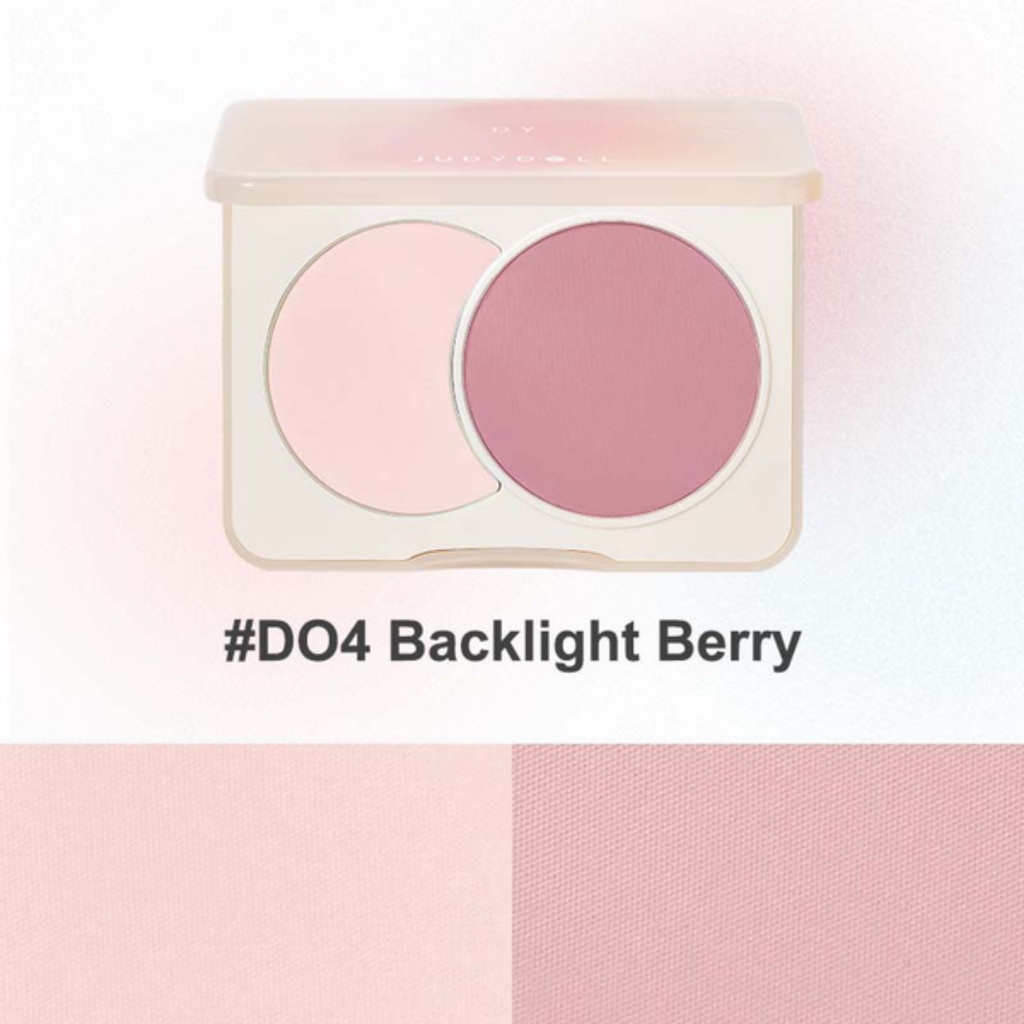 Bảng Má Hồng JudyDoll Dual Color Combination Blush 6g - D04 Blacklight Berry