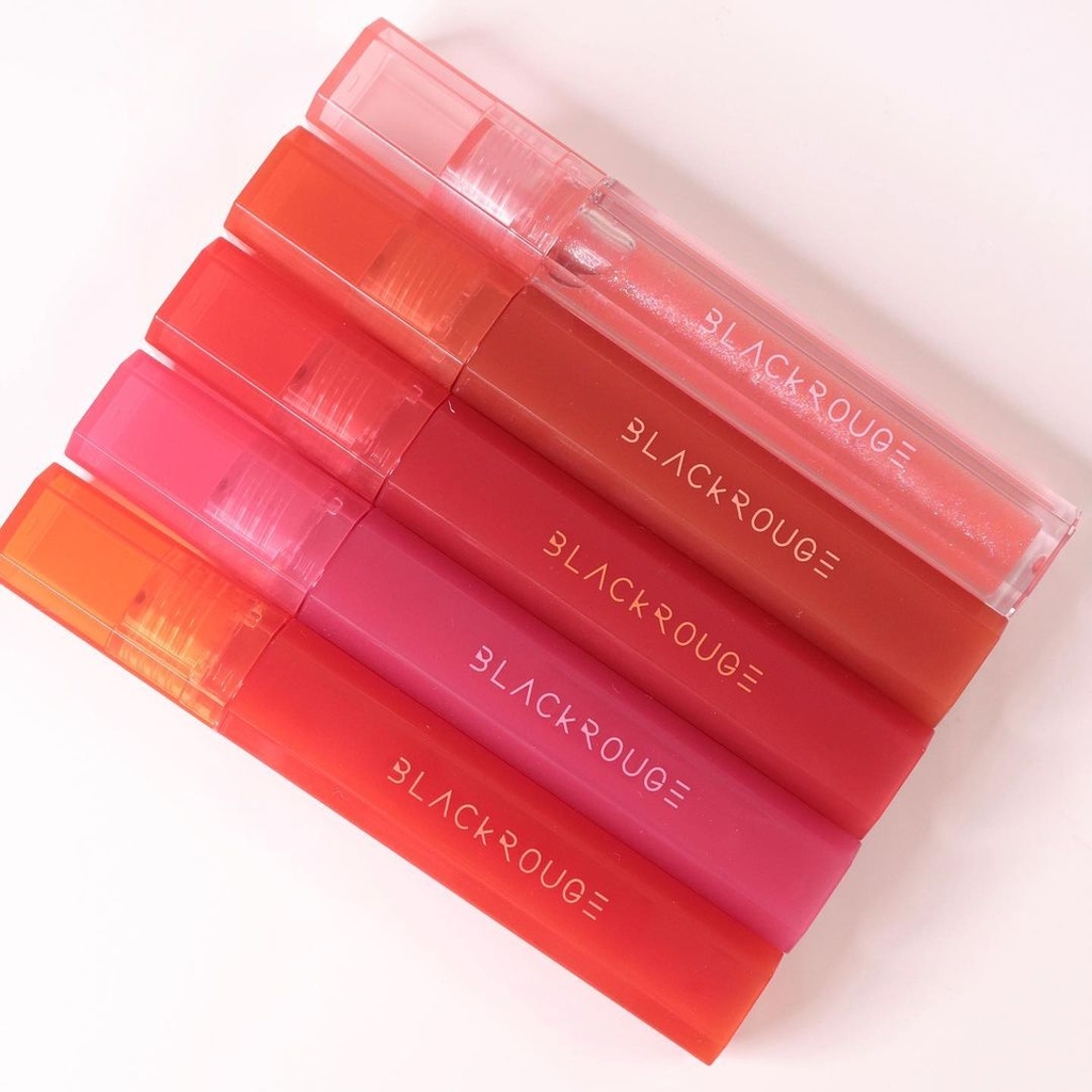 Son Tint Bóng Siêu Lì Có Màu Son Black Rouge Half N Half Water Glow 3.5g