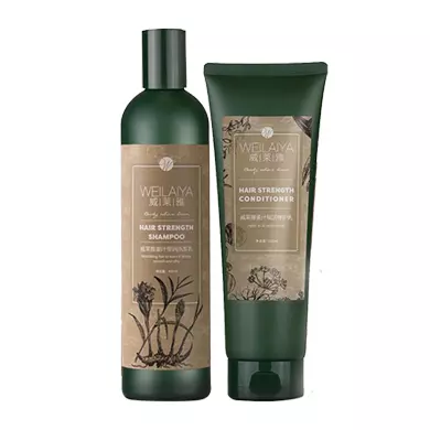 Bộ Dầu Gội Và Xã Gừng Weilaiya Hair Strength Shampoo & Conditioner 250ml & 400ml