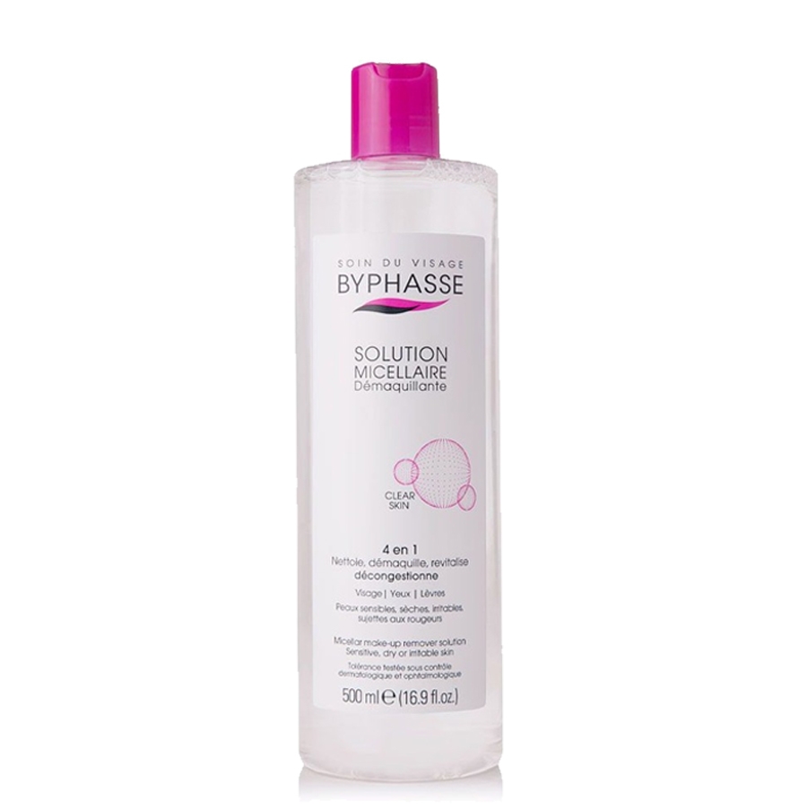 Nước Tẩy Trang Làm Sạch Dịu Nhẹ Cho Da Byphasse Solution Micellaire 500ml