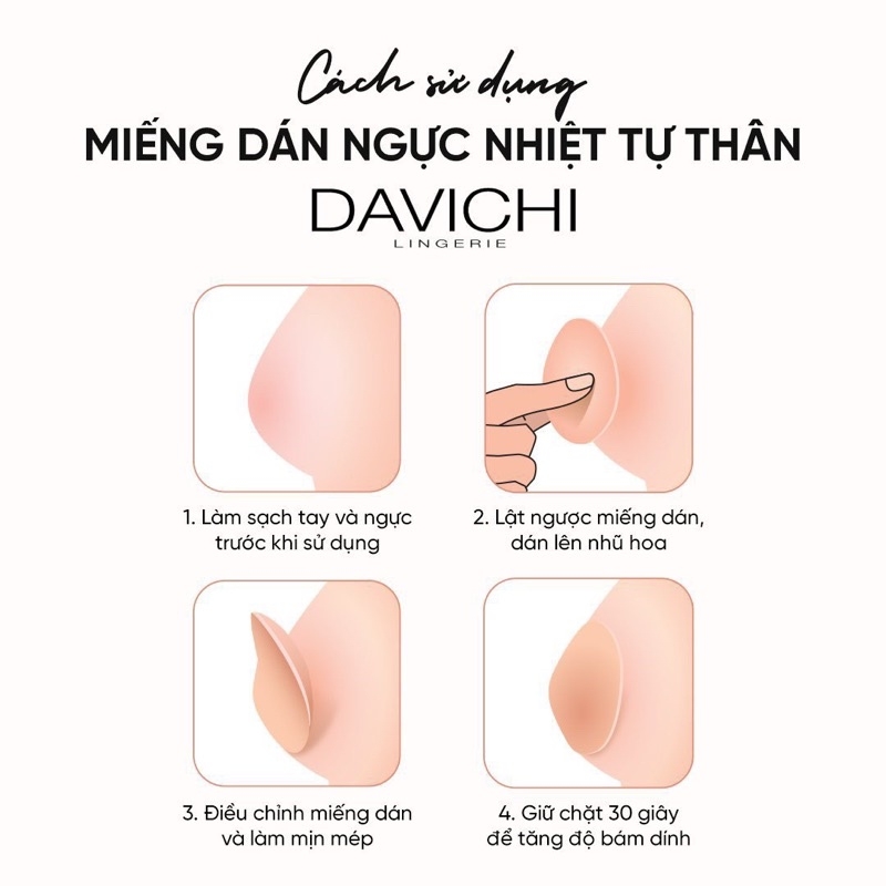 Dán Ngực Nhiệt Tự Thân Tái Sử Dụng Nhiều Lần Davichi ( 2 cặp)