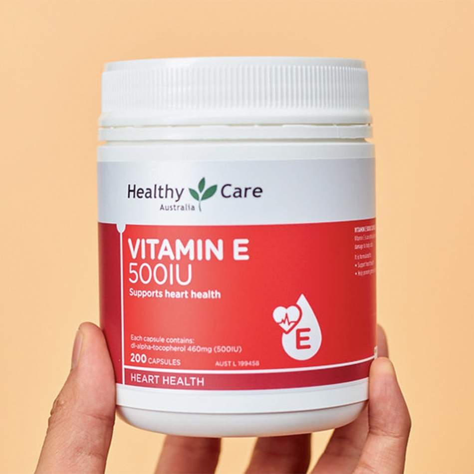 Viên uống bổ sung Vitamin E Healthy Care 500IU 200v