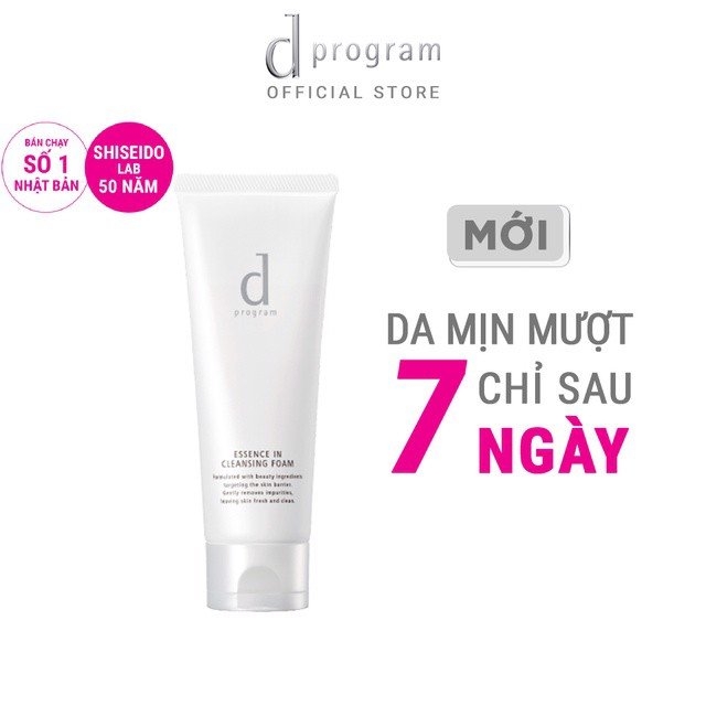Sữa Rửa Mặt Tạo Bọt Dưỡng Da D Program Essence In Cleansing Foam 120g