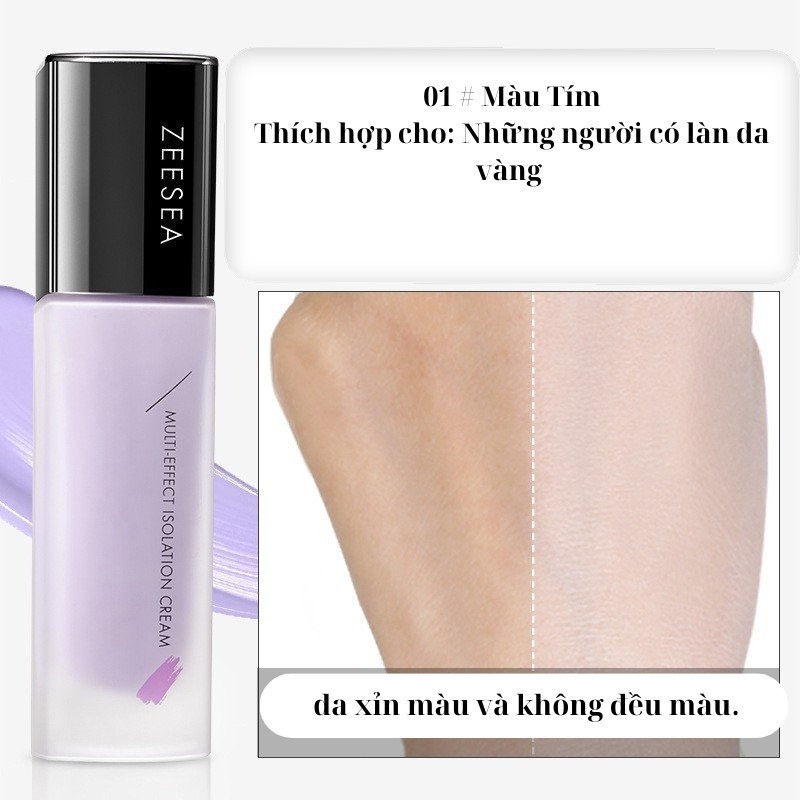 Kem Lót Trang Điểm Kiềm Dầu, Nâng Tông Tự Nhiên, Che Khuyết Điểm Zeesea Multi-Effect Makeup Primer  30g