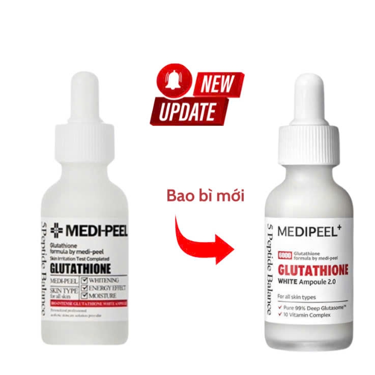 Tinh Chất Dưỡng Trắng, Mờ Thâm Nám Medi-Peel Bio-Intense Glutathione White Ampoule 30ml