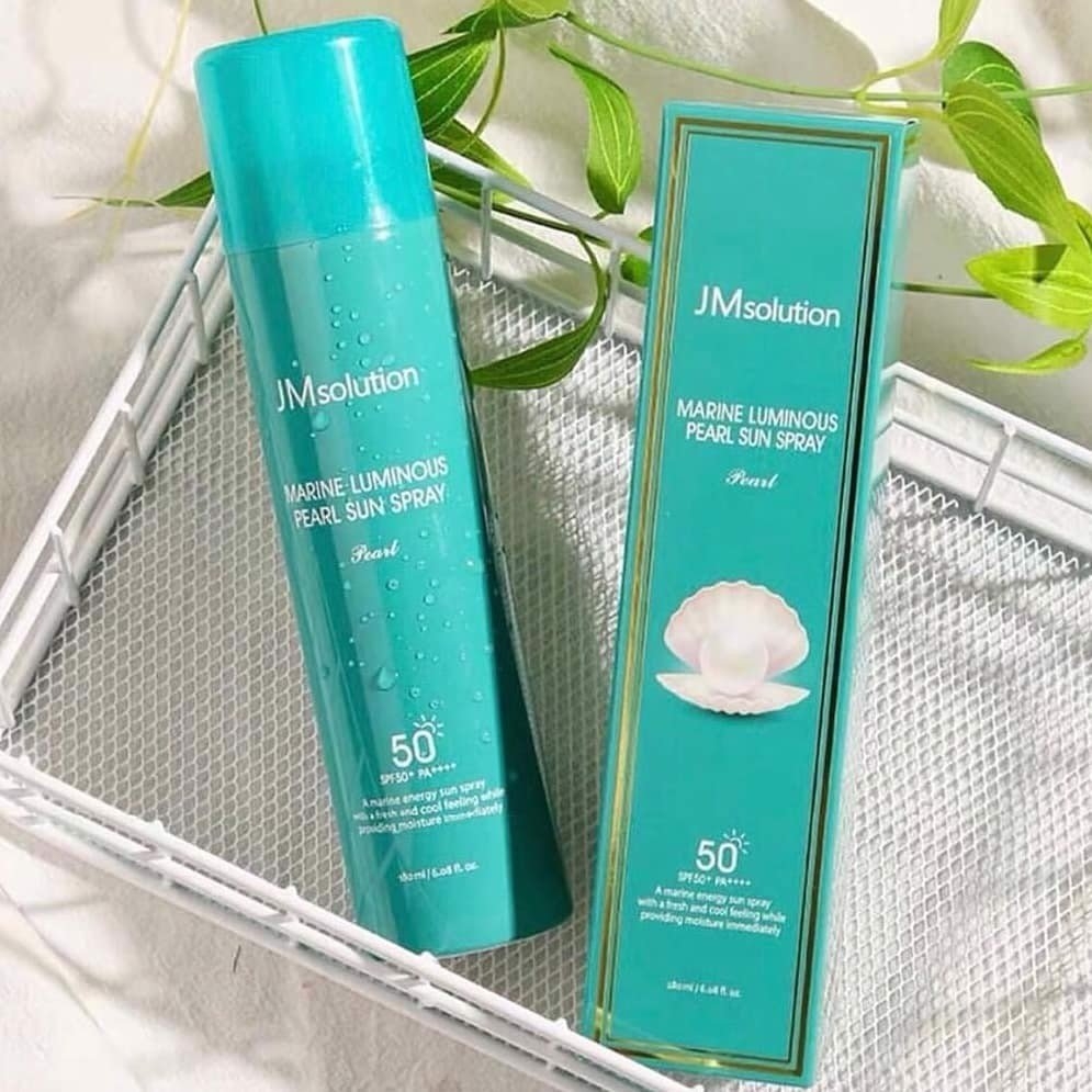 Xịt Chống Nắng Toàn Thân JMsolution Chiết Xuất Ngọc Trai SPF50+ PA++++ Marine Luminous Pearl Sun Spray 180ml