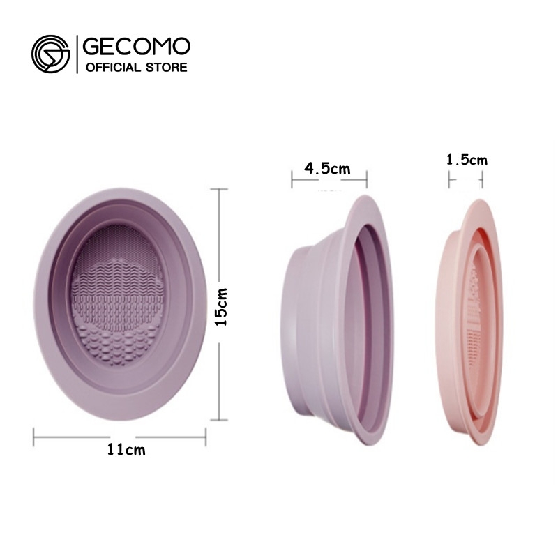 Dụng Cụ Vệ Sinh Cọ Mút Gấp Gọn, Tiện Lợi Gecomo Silicon