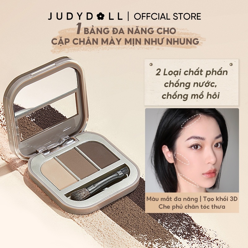 Phấn Kẻ Mày Judydoll Trang Điểm 3 Ô 2g