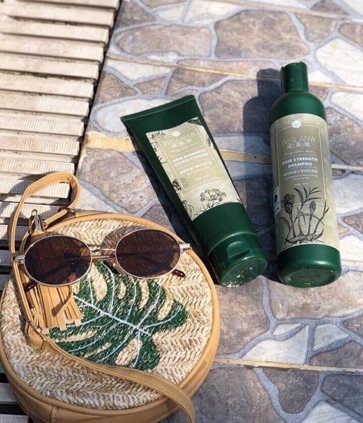 Bộ Dầu Gội Và Xã Gừng Weilaiya Hair Strength Shampoo & Conditioner 250ml & 400ml