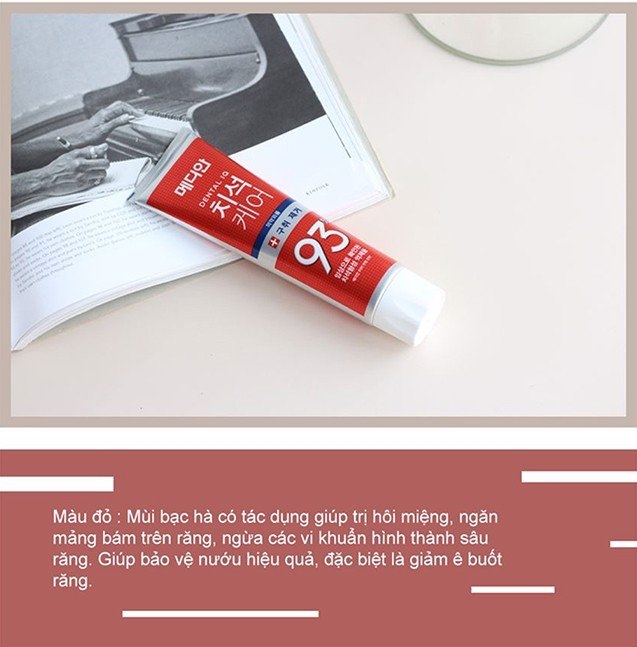 Kem Đánh Răng Giúp Trắng Răng, Giảm Ố, Loại Bỏ Mùi Hôi Median Dental IQ 93% Toothpaste 120g