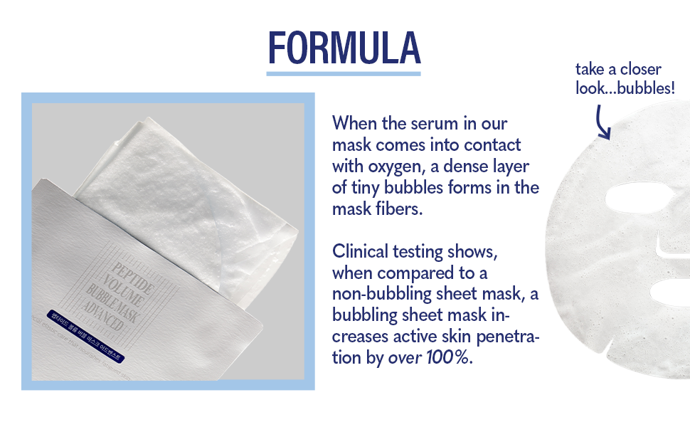 Mask giấy Pepti Volume Bubble Advanced