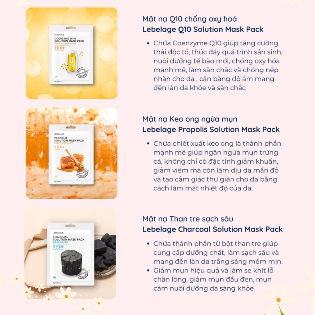 Mặt Nạ Giấy Dưỡng Trắng Da, Cấp Ẩm, HA Lebelage 25g