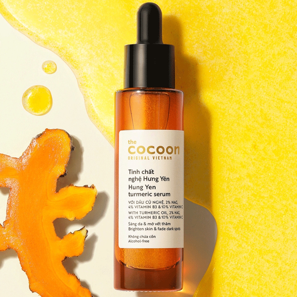 [Sample] Tinh Chất Nghệ Sáng Da Cocoon Hung Yen Turmeric Serum x2.2 5ml