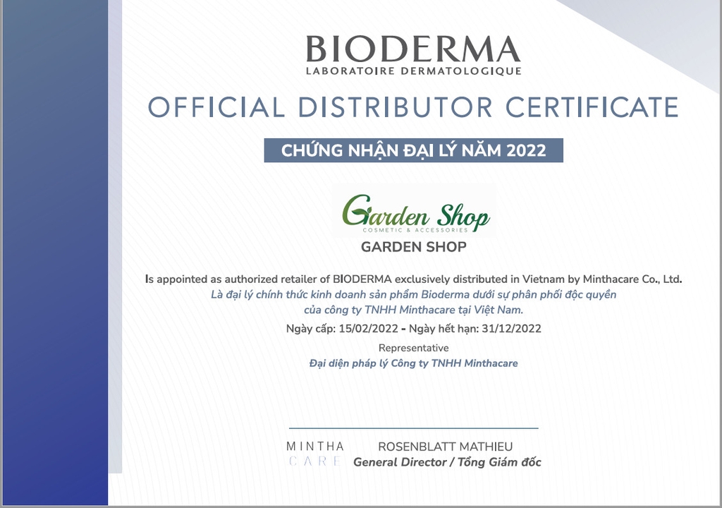 (Hàng công ty) Nước Tẩy Trang Công Nghệ Micellar Bioderma 100ml