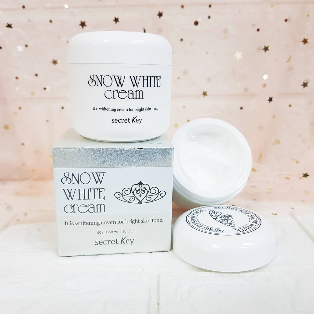 Kem Nâng Tông Dưỡng Trắng Da Secret Key Snow White Cream 50g