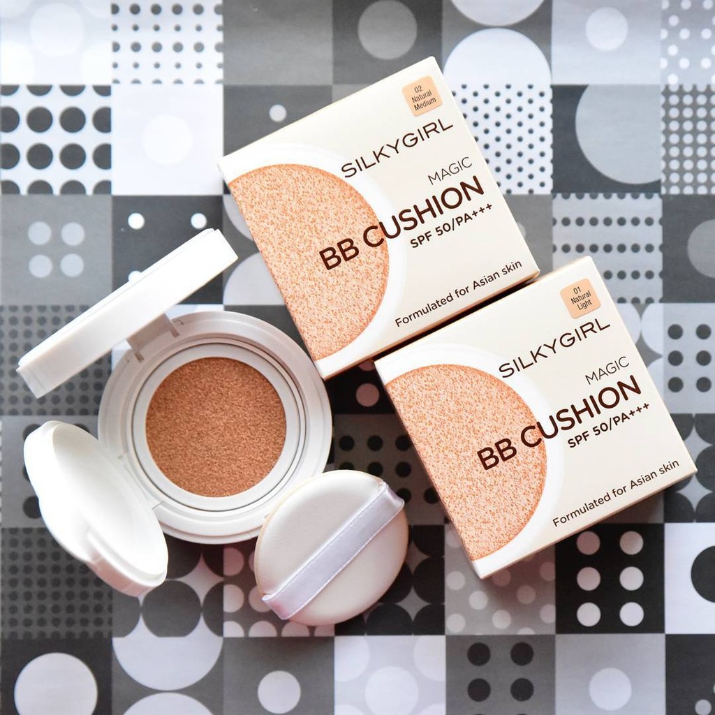 Phấn Nước Che Phủ Tốt, Kiềm Dầu Hiệu Quả Silkygirl Magic BB Cushion SPF50/PA+++ 15g