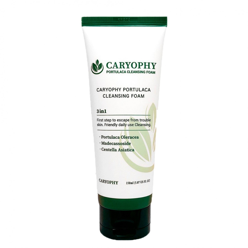 Sữa Rửa Mặt Caryophy 3In1 Ngăn Ngừa Mụn Giảm Thâm Portulaca Cleansing Foam 150ml