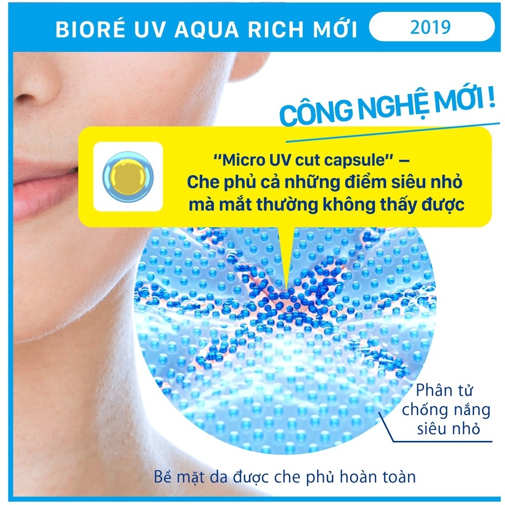 Gel Chống Nắng Màng Nước Dưỡng Ẩm Bioré UV Aqua Rich Watery Gel SPF50+ PA++++  70ml