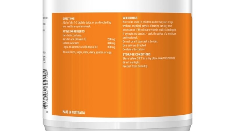 Viên Nhai Vitamin C Heathy Care 500mg 500 viên
