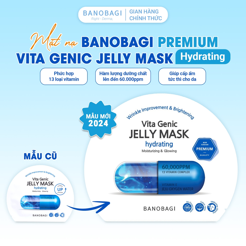Mặt Nạ BANOBAGI PREMIUM Phiên Bản Mới, Dưỡng Da Chuyên Sâu 30ml