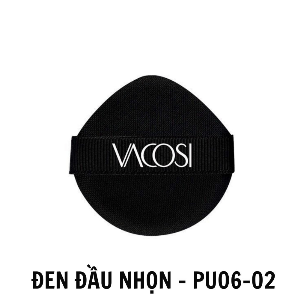 Bông Tán Kem Nền, Phấn Nước Cushion Đen Nhọn Vacosi PU06-02