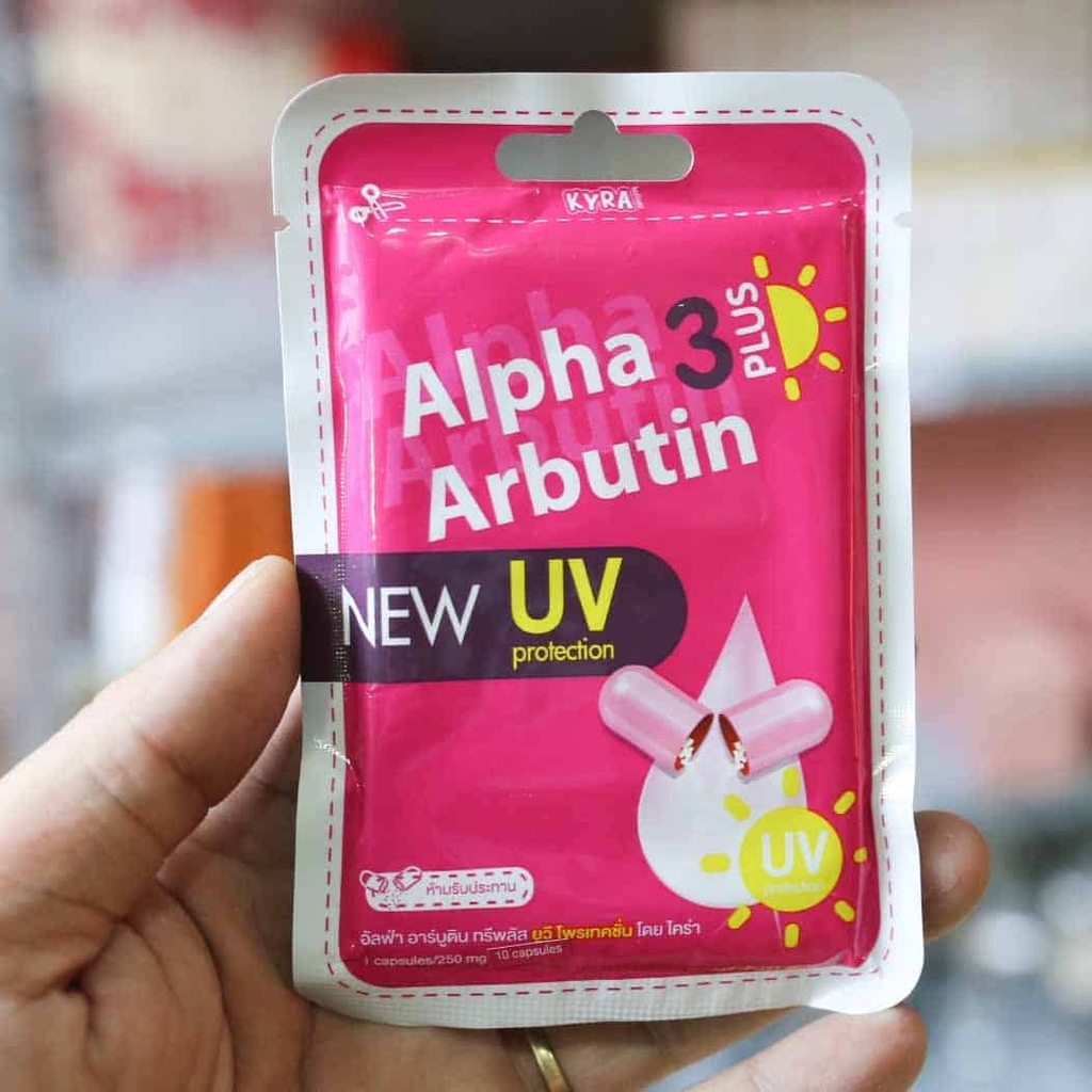 Viên Bột Kích Trắng Alpha Arbutin 3 Plus+Thái Lan