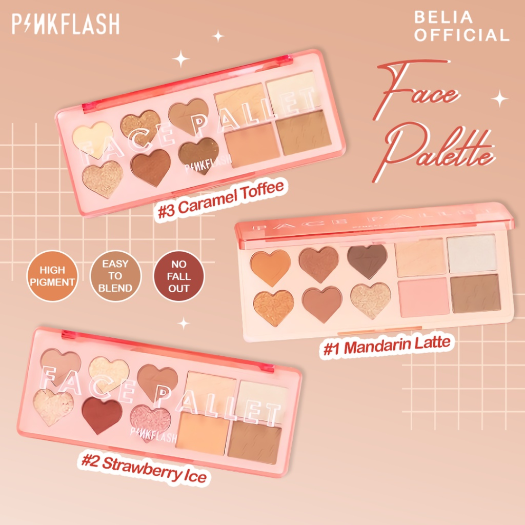 Bảng Phấn & Mắt Phấn Má Đa Năng 10 Ô PINKFLASH Multi Face Palette | PF-M02 120g