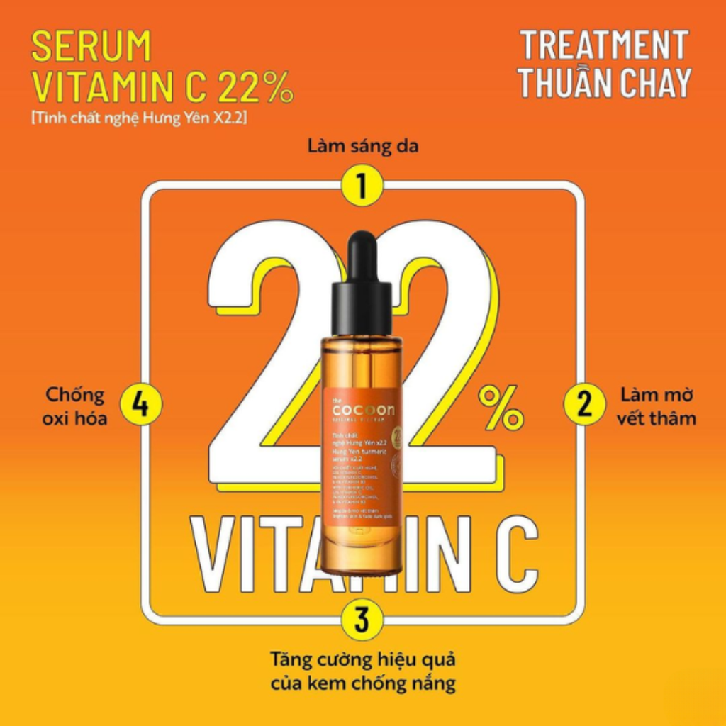 [Sample] Tinh Chất Làm Sáng, Mờ Thâm Chiết Xuất Nghệ Hưng Yên Cocoon 5ml