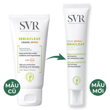Kem Chống Nắng Giảm Mụn SVR Sebiaclear Crème SPF50+