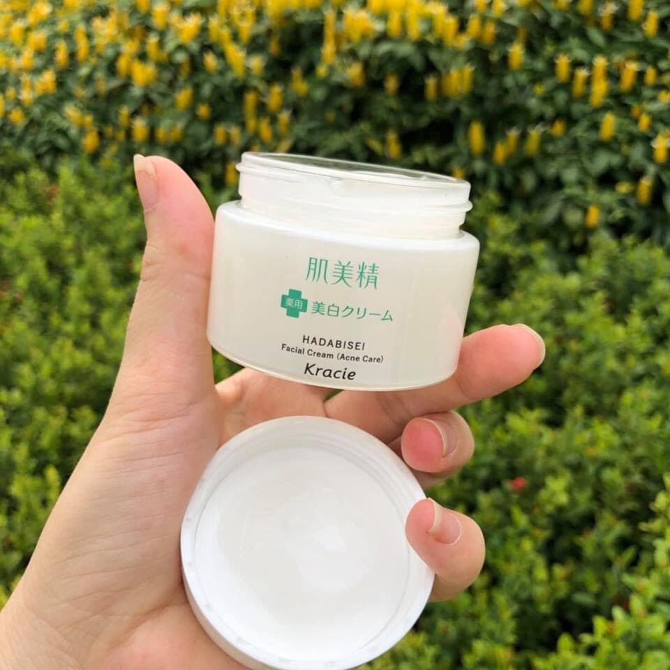 Kem Dưỡng Da Trị Mụn Kracie Hadabisei Facial Cream 50g