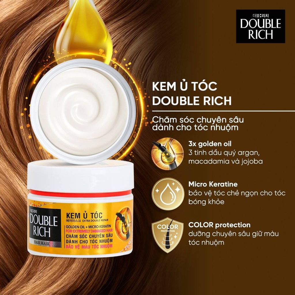 Kem Ủ Tóc Double Rich Chăm Tóc Chuyên Sâu 150g