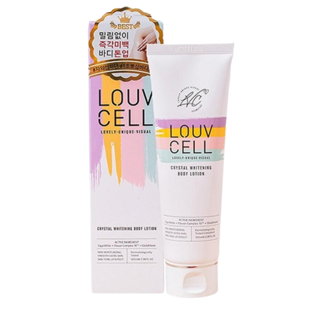 Sữa Dưỡng Thể Trắng Da, Make Up Body LouvCell Crystal Whitening Body Lotion 120ml