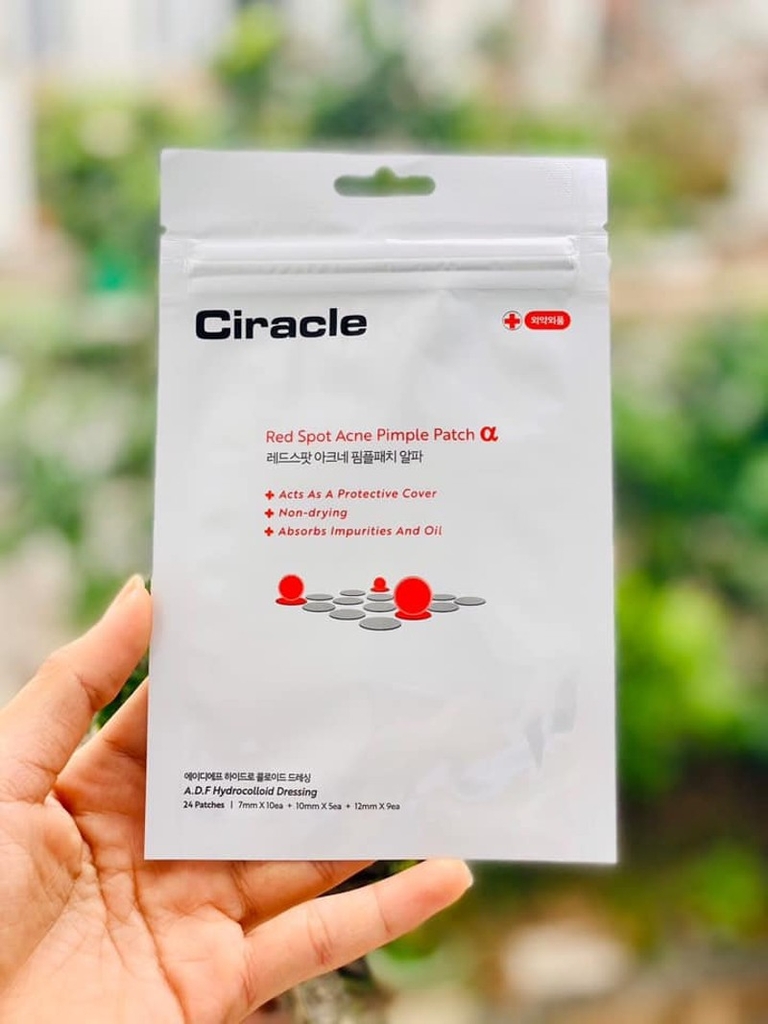 Miếng Dán Mụn Giúp Làm Dịu Và Hút Dịch Mủ Ciracle Red Spot Acne Pimple Patch 24 Miếng
